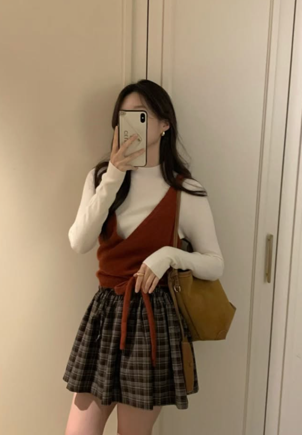 BYC01BA077CL 韓國焦糖淺啡韓系麂皮大水桶袋