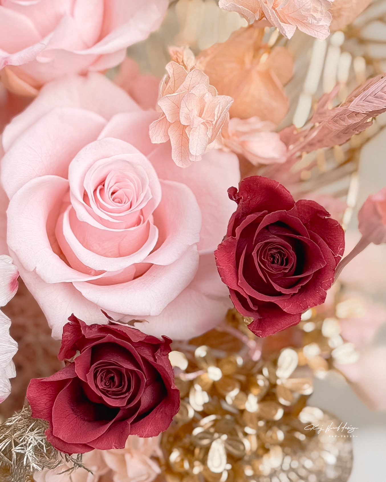 錦韻粉瑞・新中式永生花盆