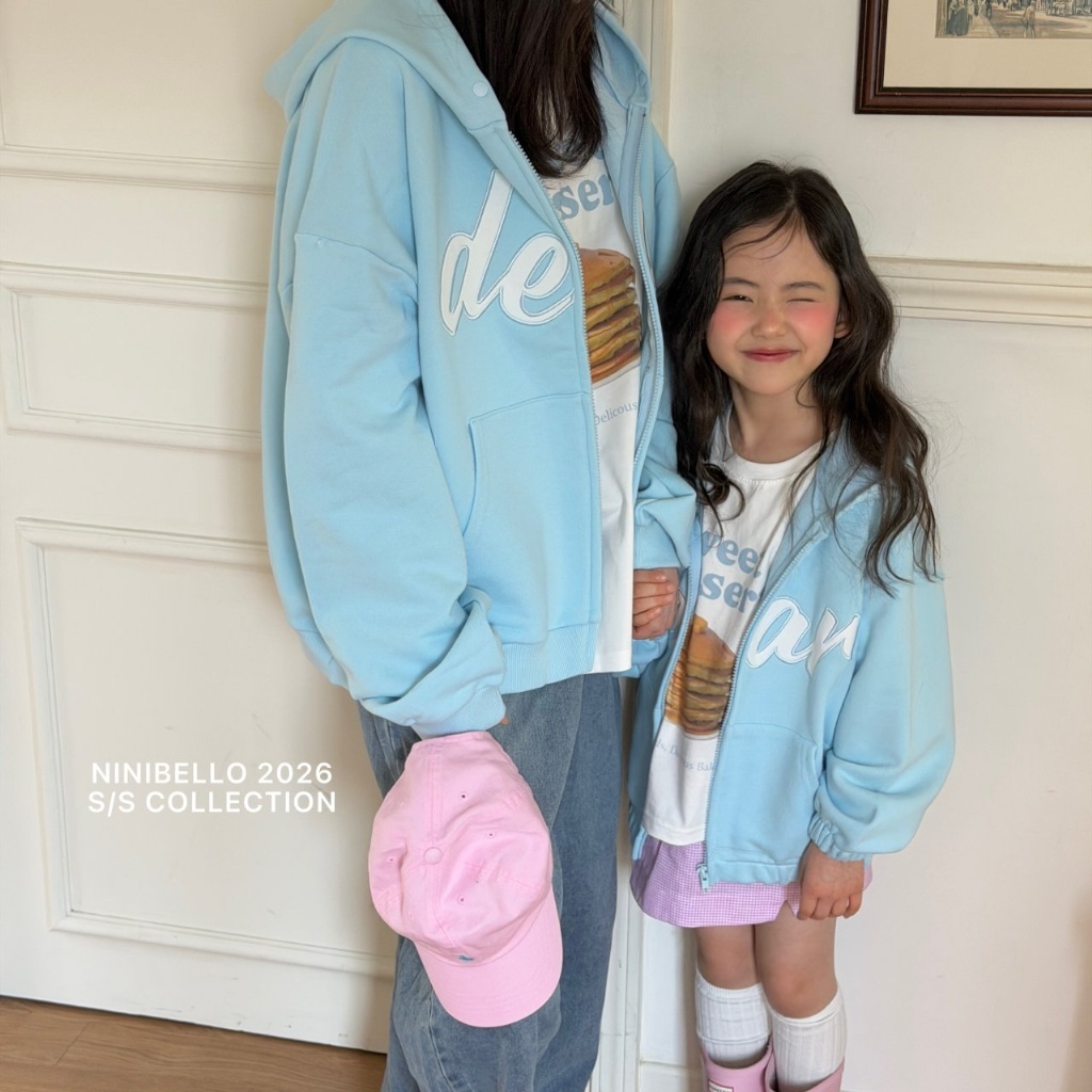 正韓春Ninibello 親子裝_三色DEAR連帽外套