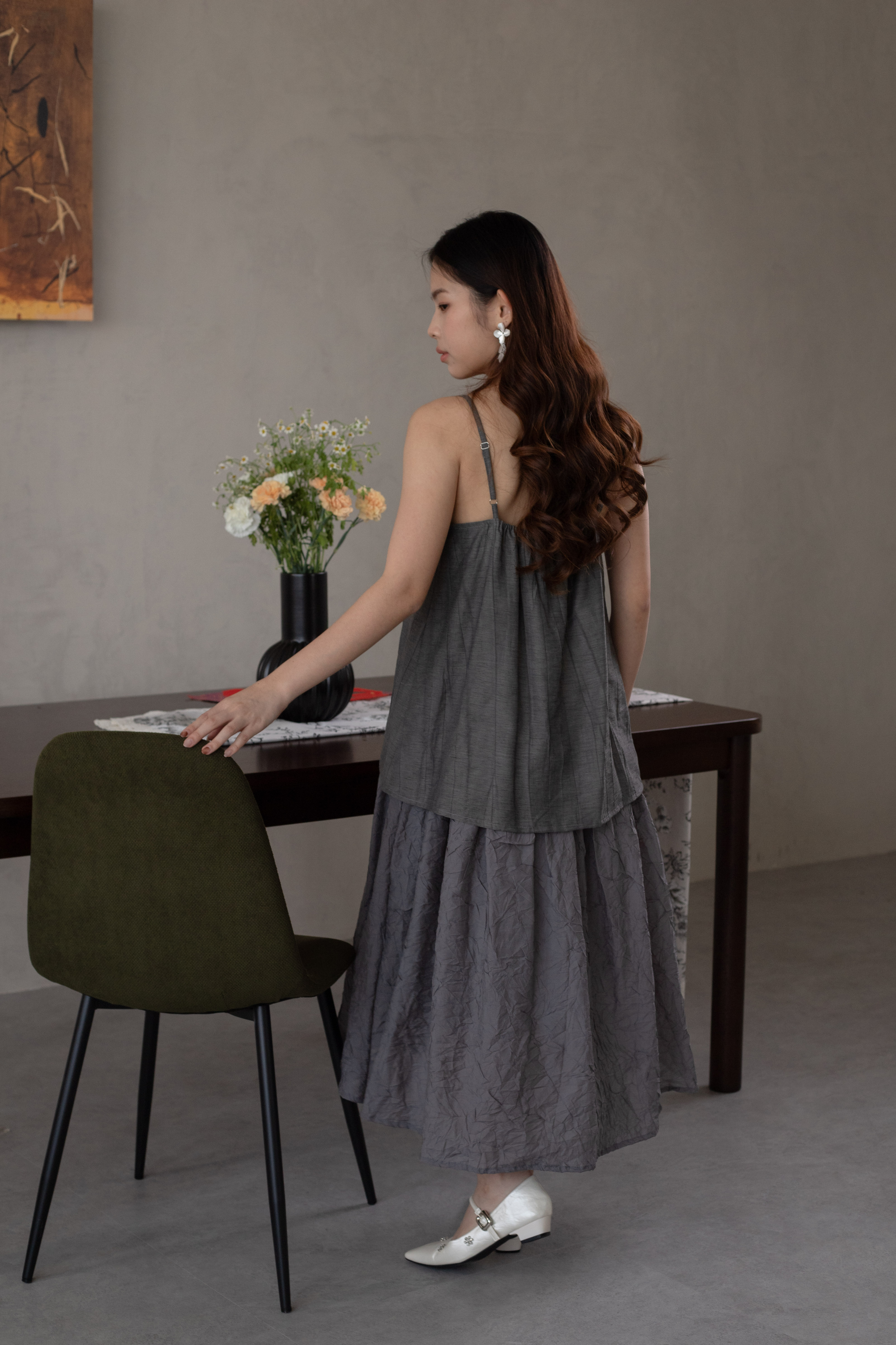 Chu En Layering Dress Grey -2632DLGRY