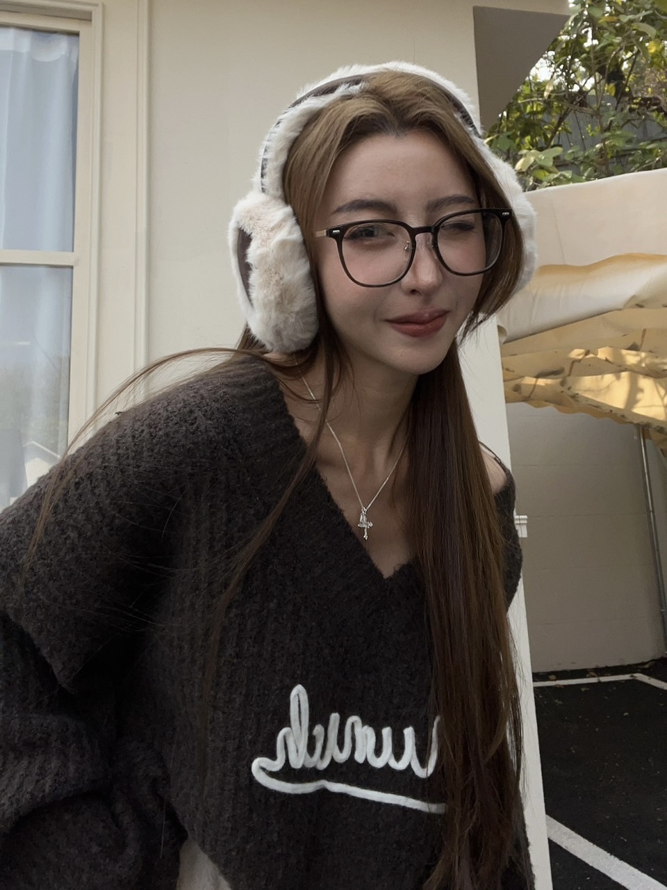 茶色冷調方框眼鏡