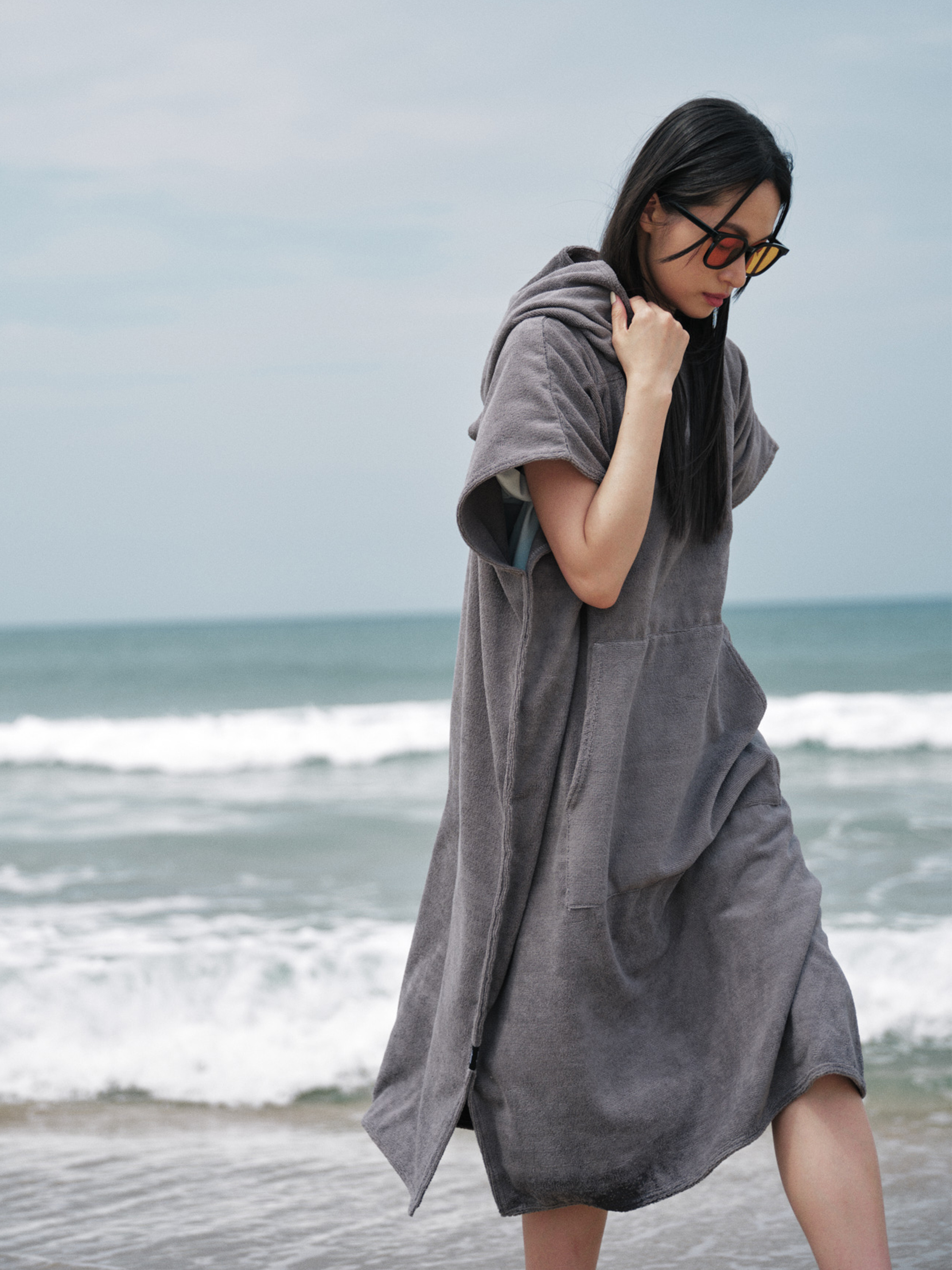 連帽吸水毛巾衣