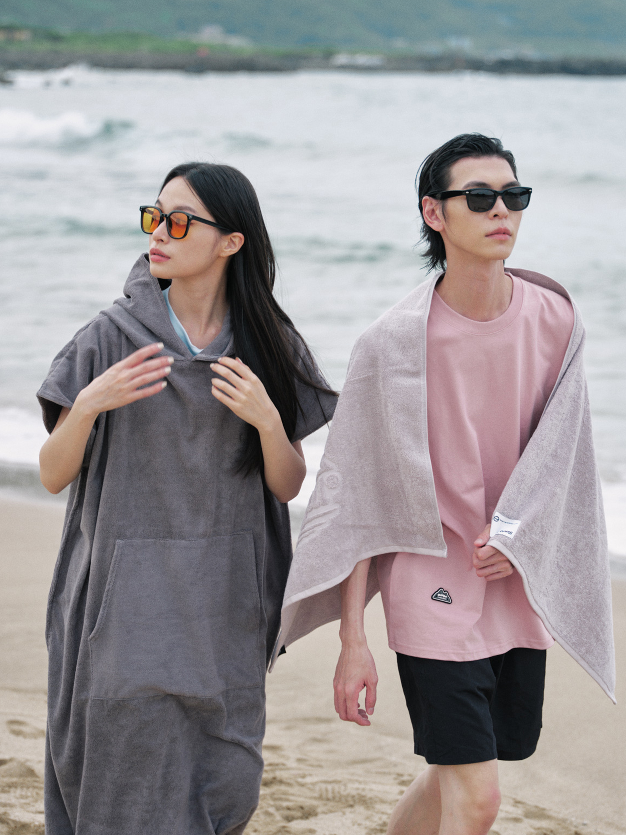 連帽吸水毛巾衣