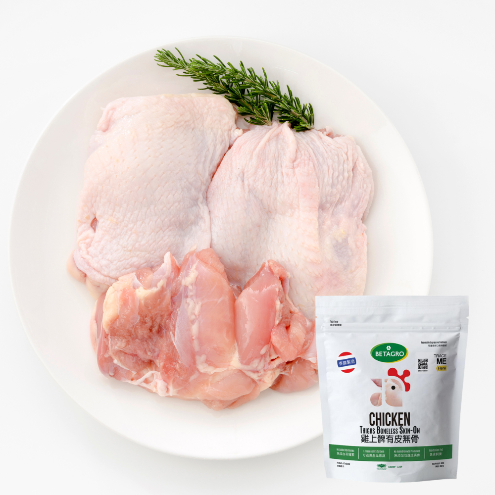 Betagro 泰國無激素帶皮無骨雞上髀肉 雞扒 (600g) (MA258)