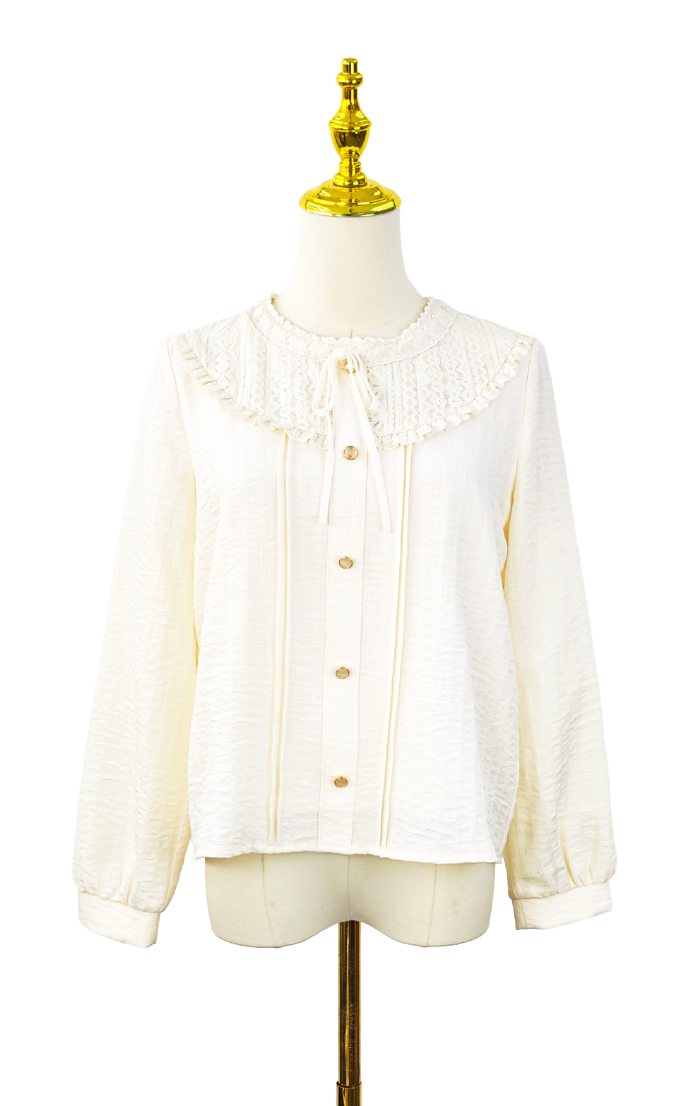 Ruffled Collar Bow Top SH0290