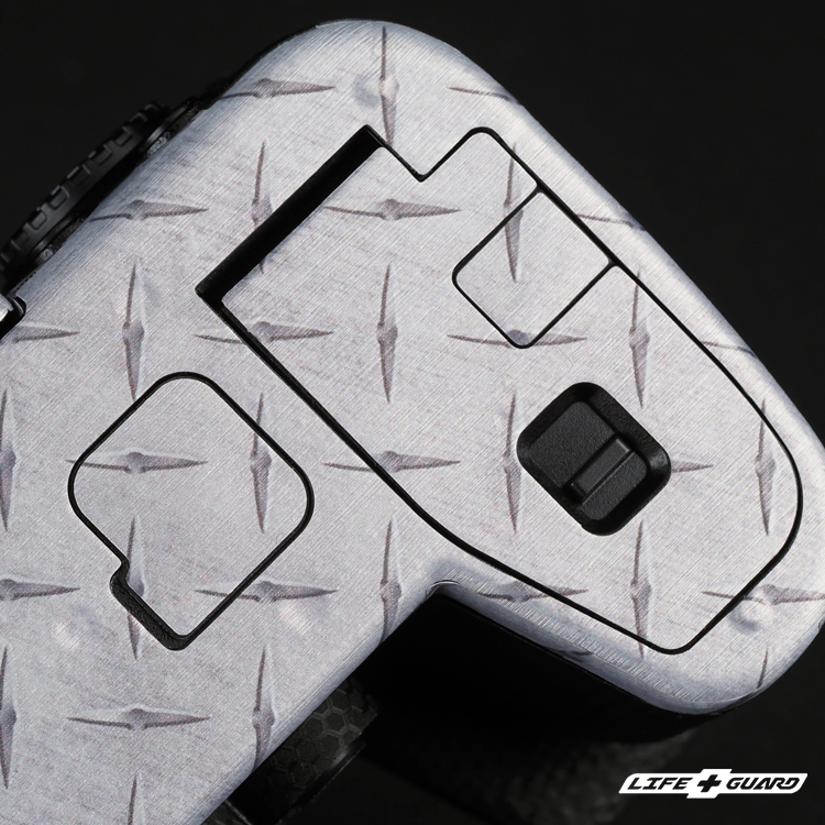 Panasonic LUMIX DC-S1RM2 / S1RII 貼膜質感特寫，LIFE+GUARD 鋼板銀IPSI獨特設計風格