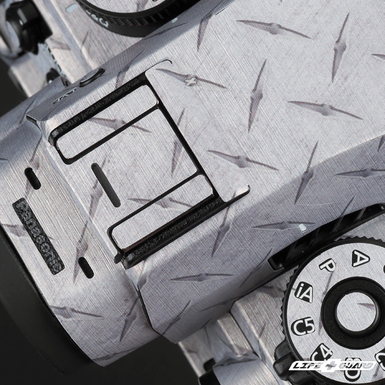 Panasonic LUMIX DC-S1RM2 / S1RII 貼膜質感特寫，LIFE+GUARD 鋼板銀IPSI獨特設計風格