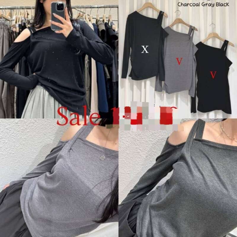 CI5439 小性感肩帶單側斜領上衣 *特價* (優惠碼同充值購物金不適用)