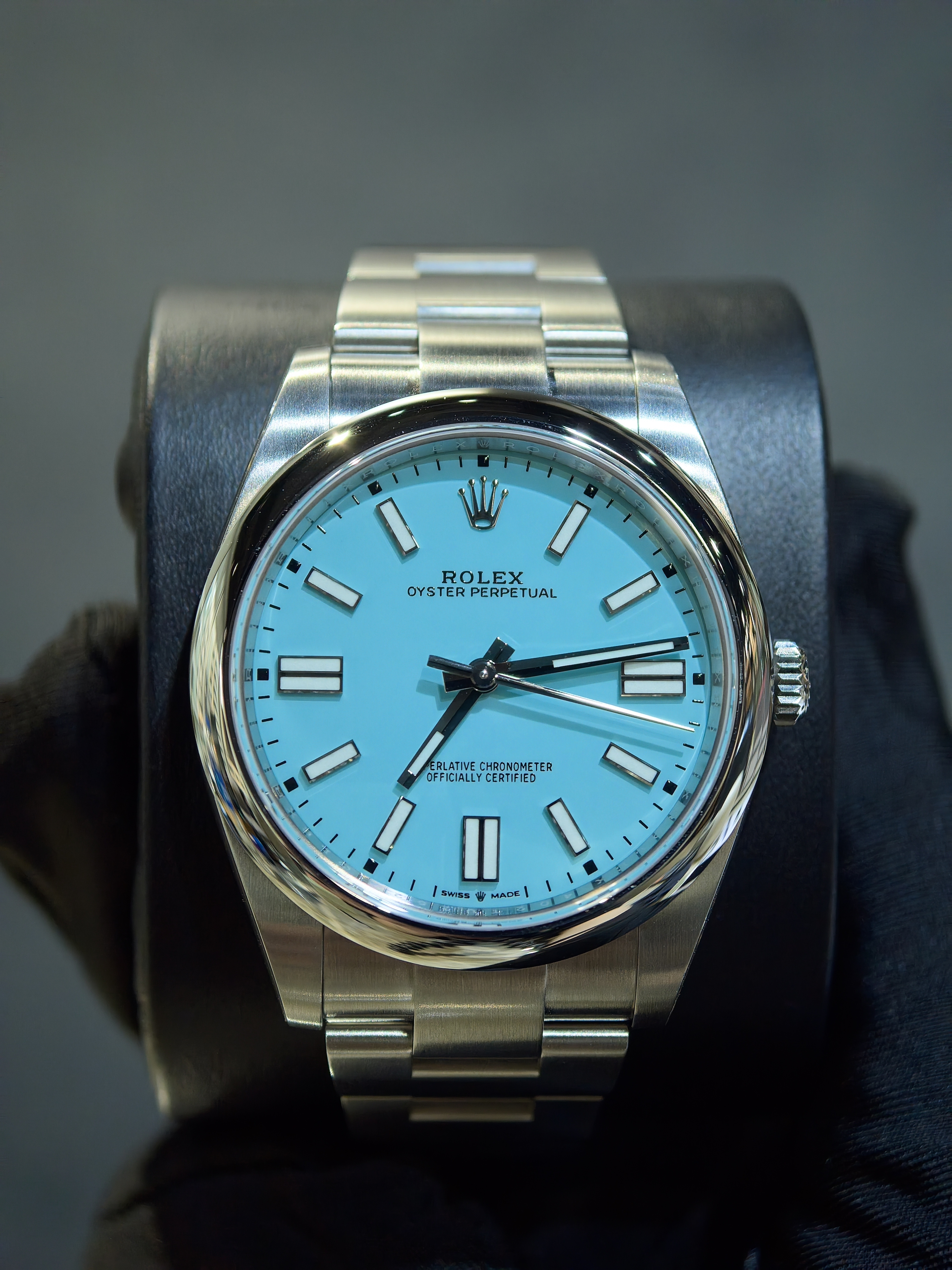 Discontinued Rolex Oyster Perpetual 41 Tiffany dial