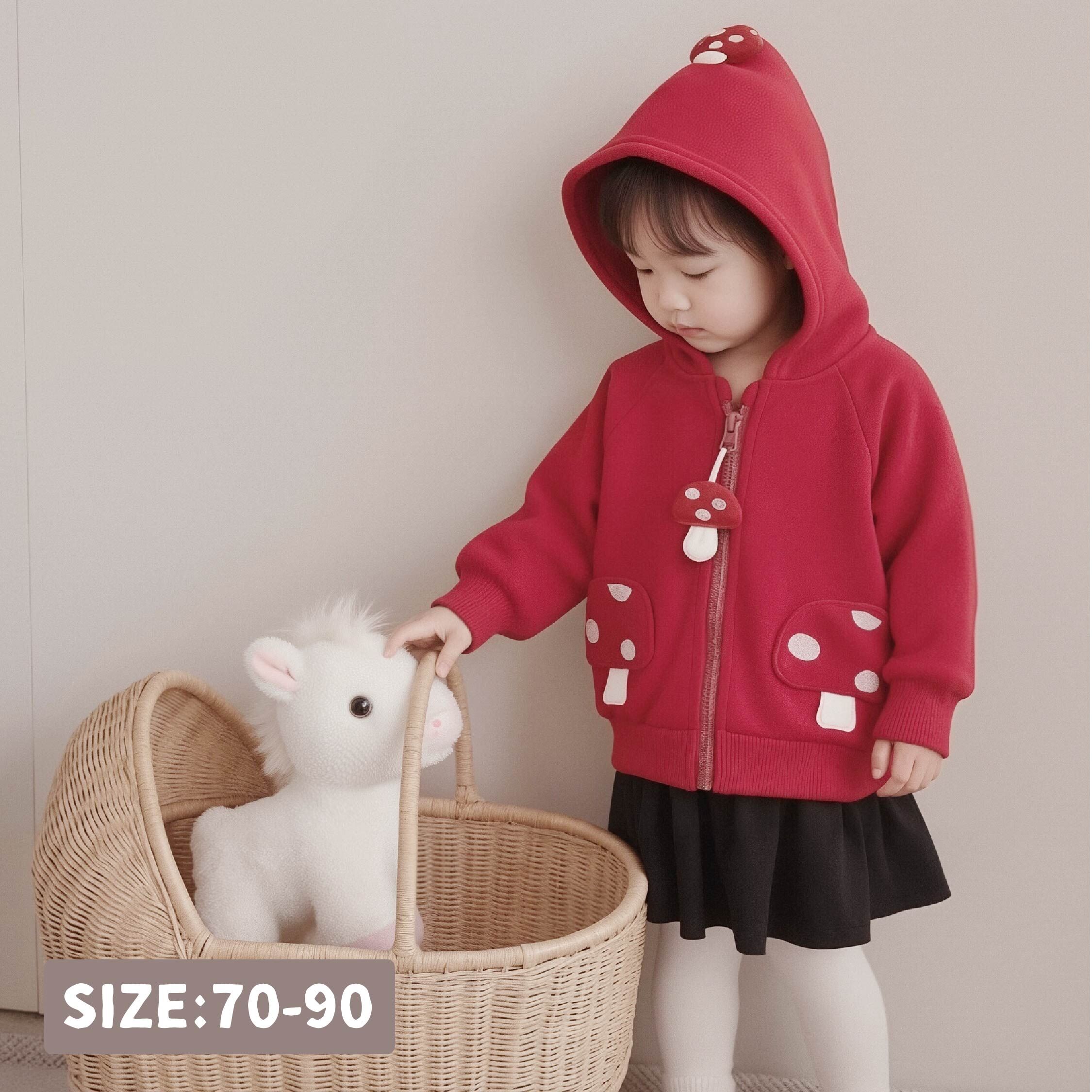 【H56144】蘑菇蘑菇小精靈連帽外套