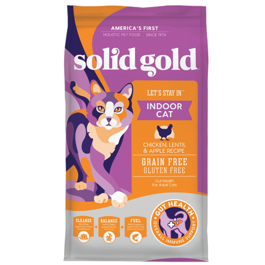 Solid Gold 素力高 無穀物雞肉室內全貓糧 6LB (3LB X 2包)