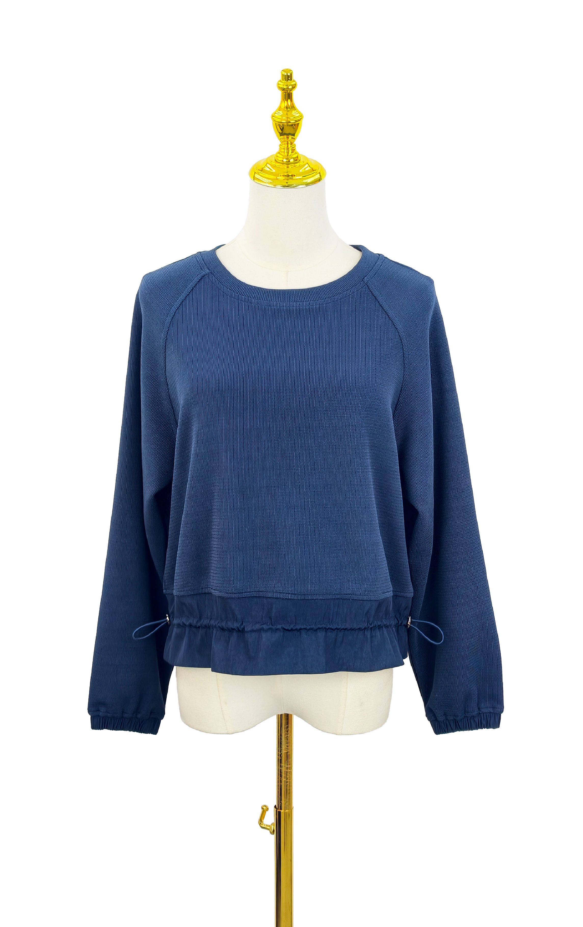 Drawstring Crew Neck Top LT0354