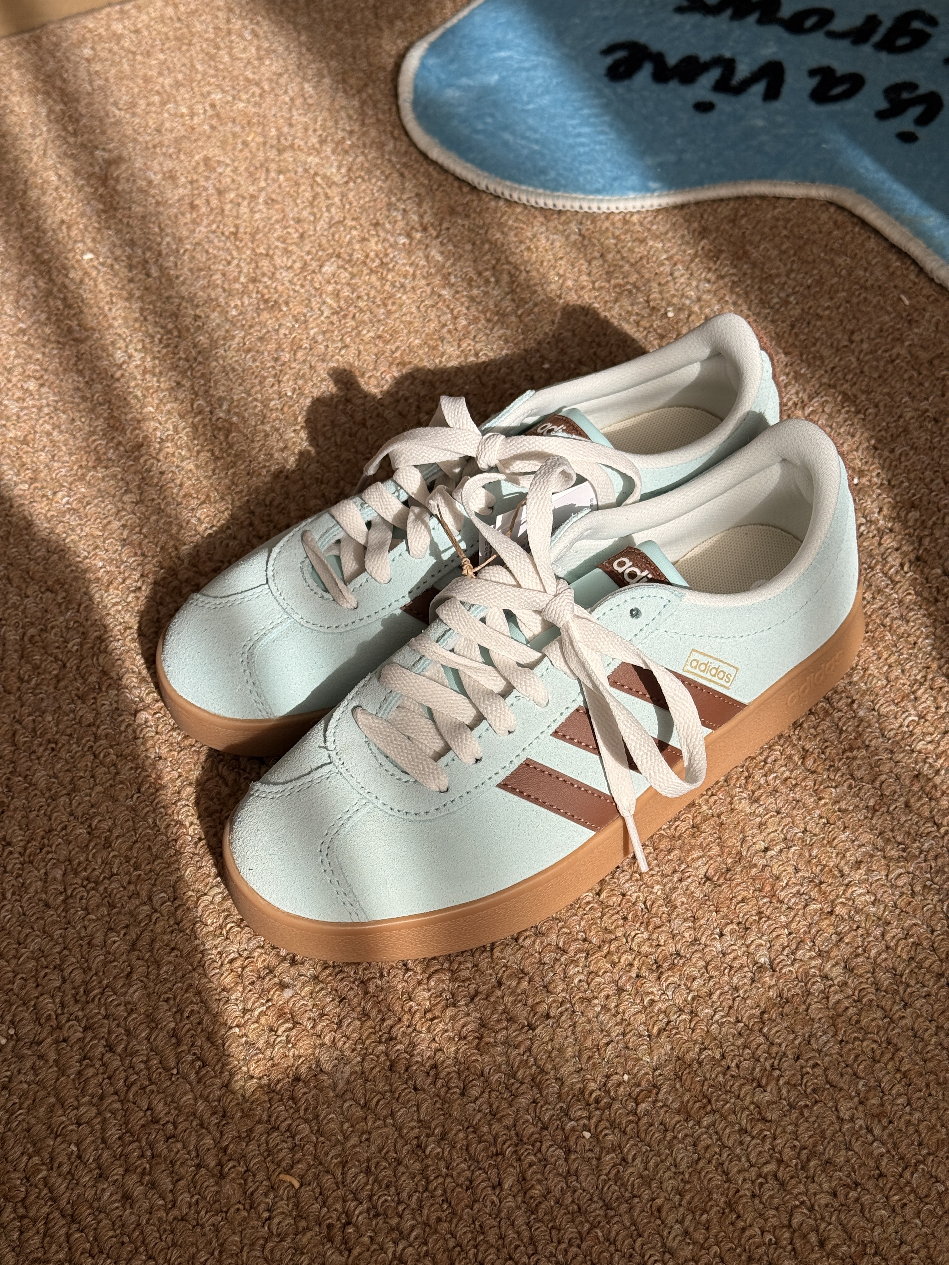 代購-Adidas Vl Court Classic 板鞋 男女同款 藍色 KK3772