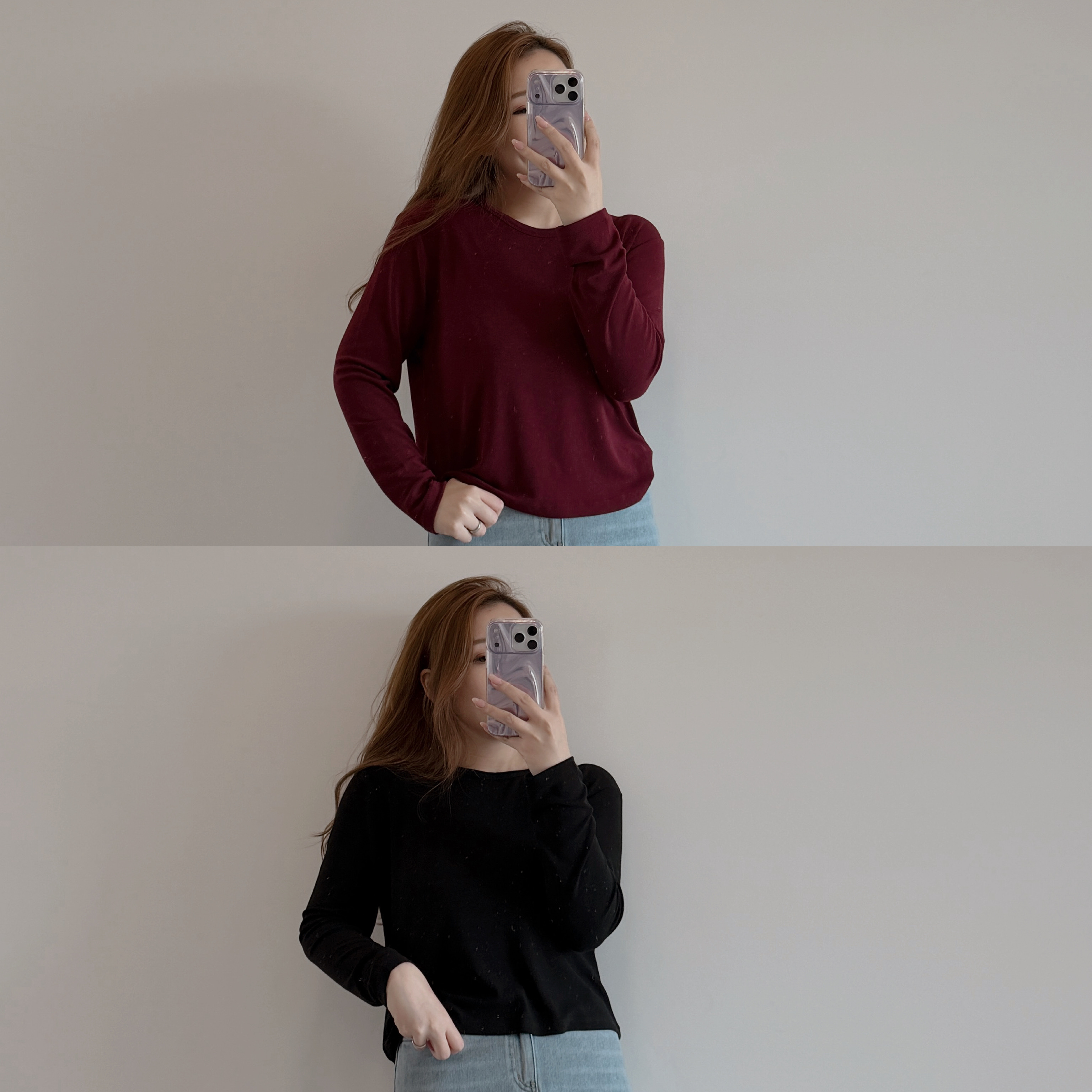 現貨 7300 New 必須包色! 圓領極軟糯親膚Top