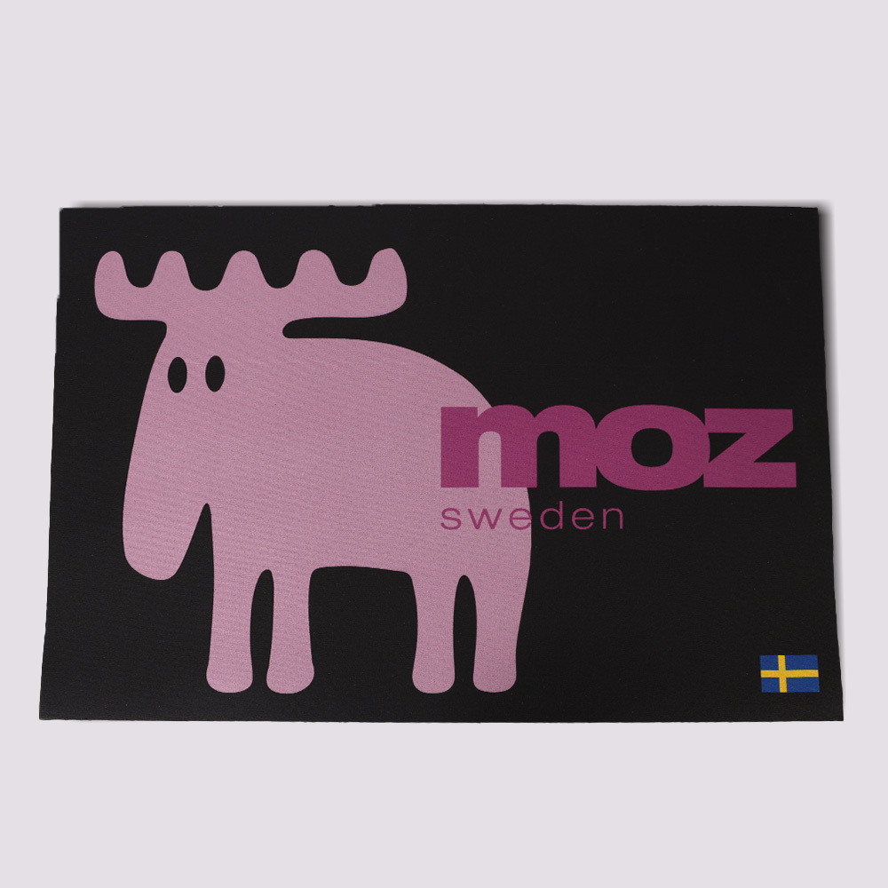 速乾軟式硅藻防滑地墊- 經典駝鹿(黑紫)