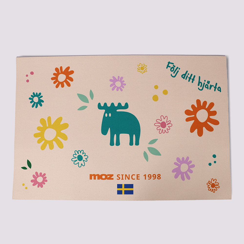 速乾軟式硅藻防滑地墊- 花開滿地(奶油)