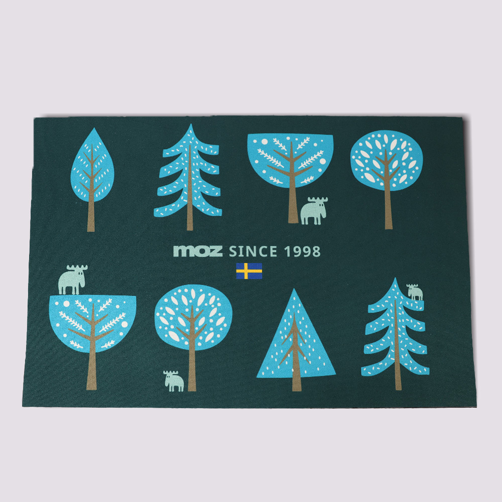 速乾軟式硅藻防滑地墊- 北歐樹林(綠)
