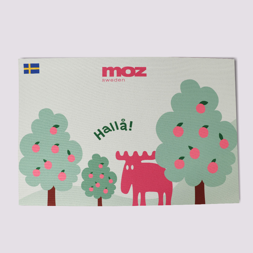 速乾軟式硅藻防滑地墊- 果園散步(綠)