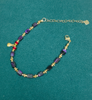 0120GZ61-舒俱來SU-SJL325帝王紫方糖鴻財手鏈（A61）