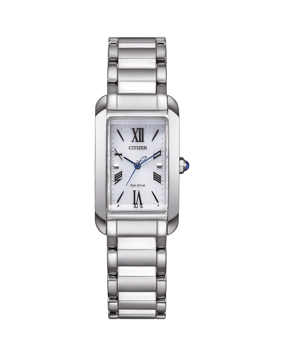 Citizen 星辰 L SQUARE Collection analog solar Eco-Drive ladies watch EW5620-55A L系列 羅馬時尚 光動能方形女錶
