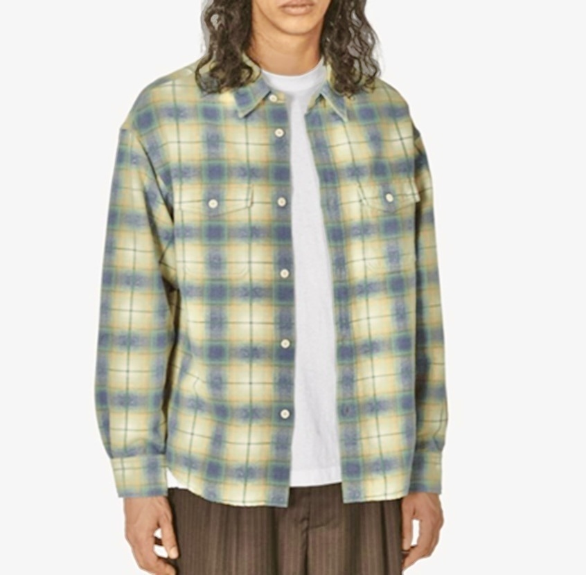 RE-STOCK: VISVIM PIONEER KHADI CHECK L/S - GREEN PRE ORDER ITEM (預訂中)