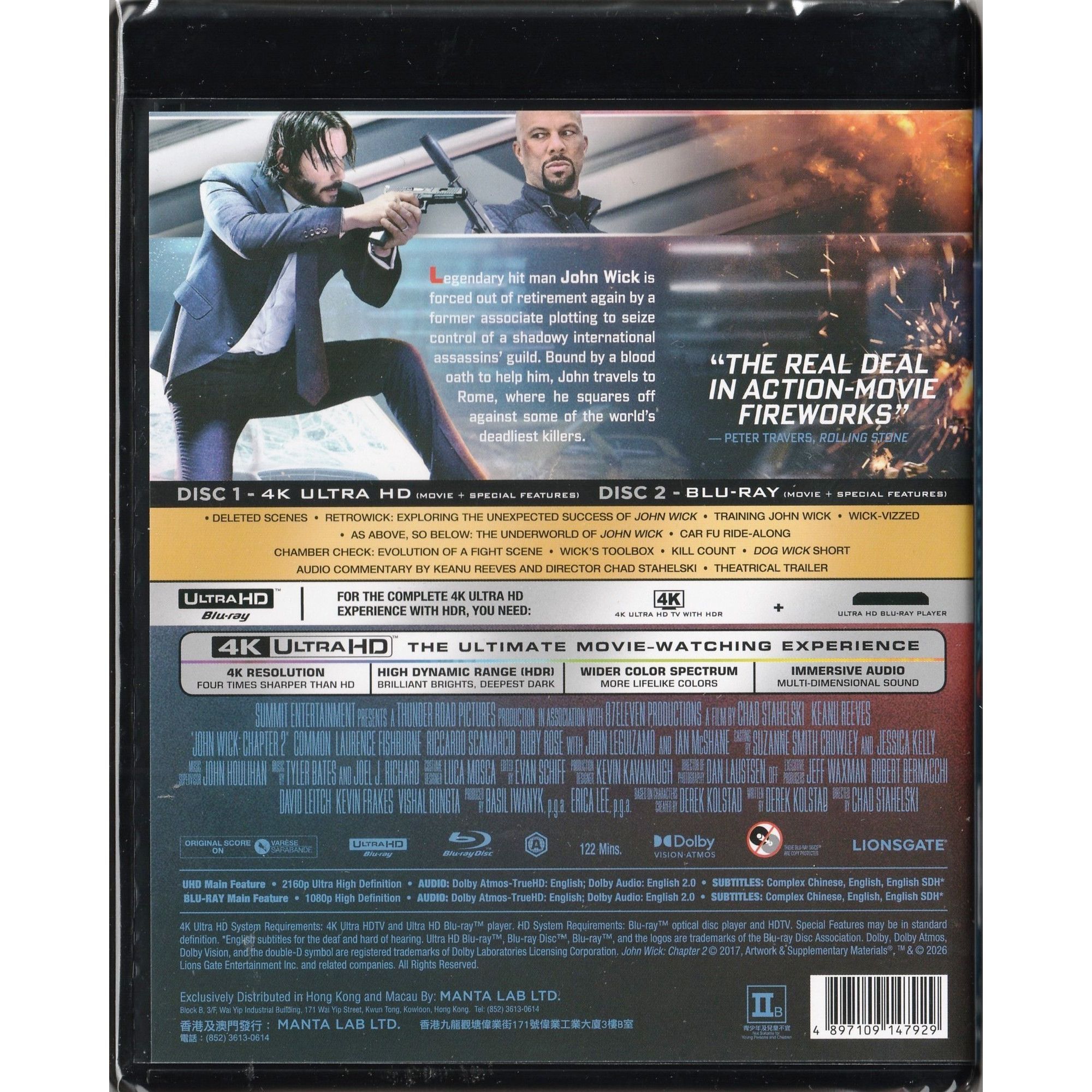 殺神John Wick 2 (2017) (4K Ultra HD + Blu-ray)