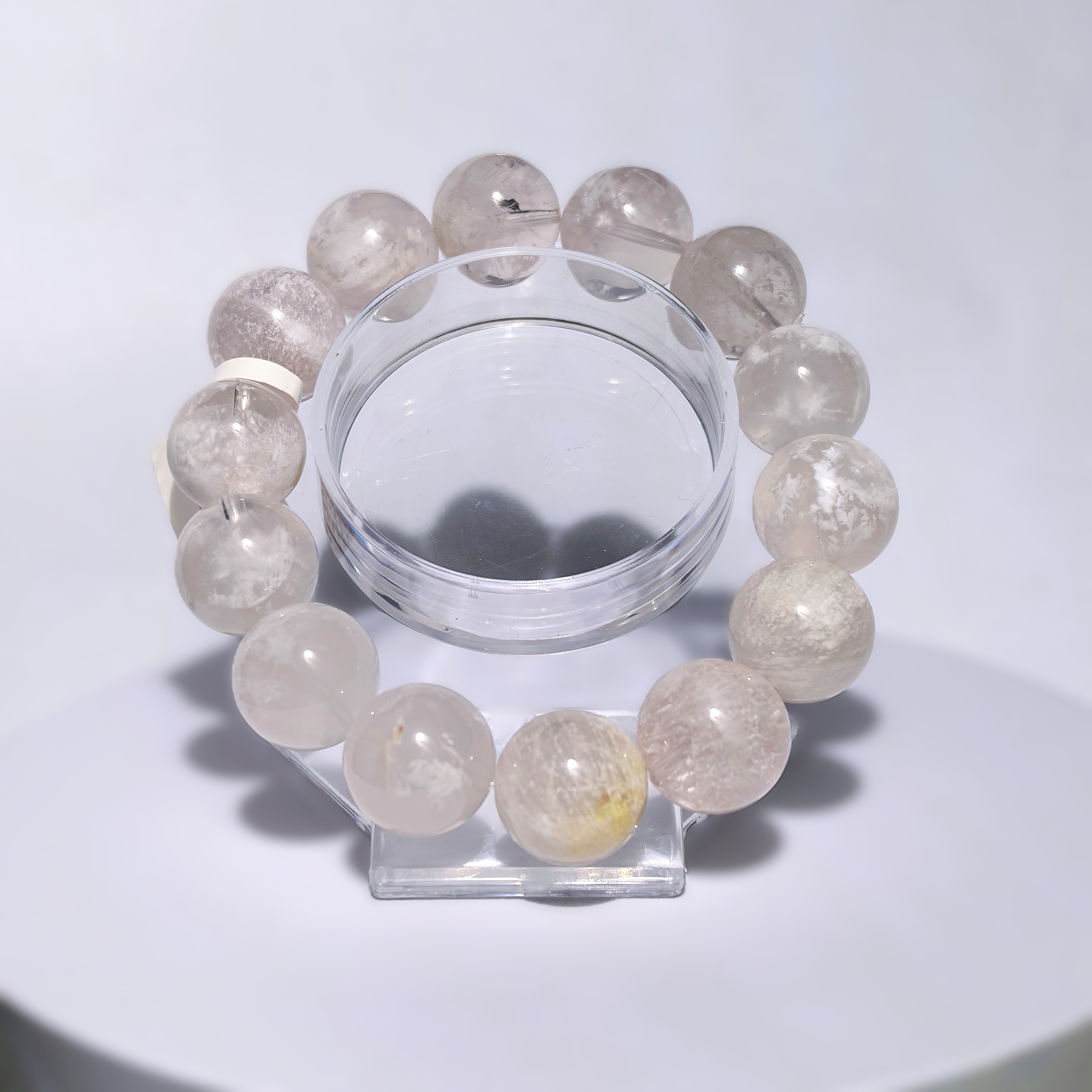 粉雪花幽靈手串15m CH1715