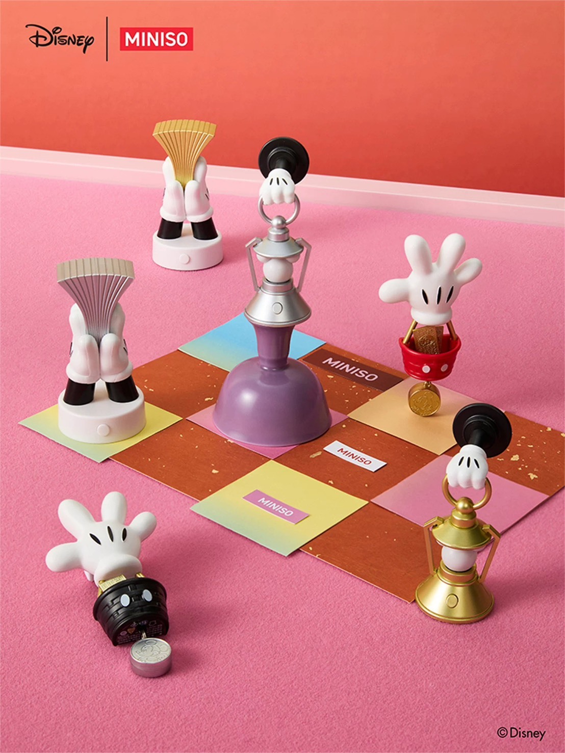 正版授權 迪士尼米奇 手到財來系列 磁吸小夜燈盲盒