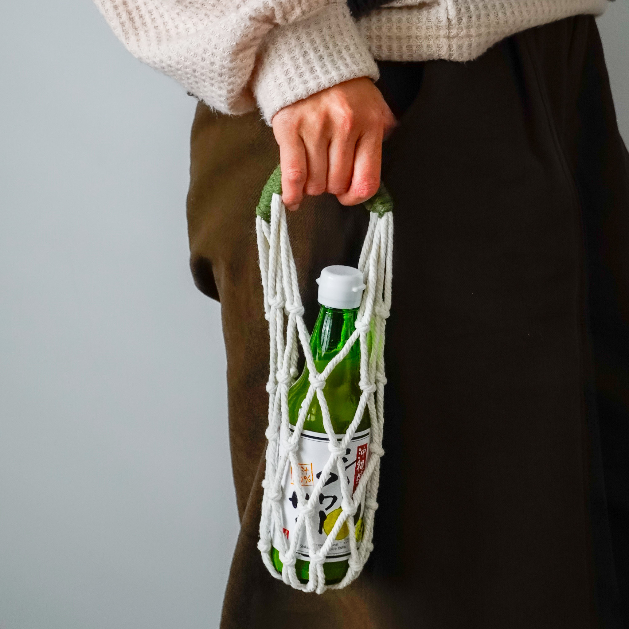 手提編織飲料提袋 三色售