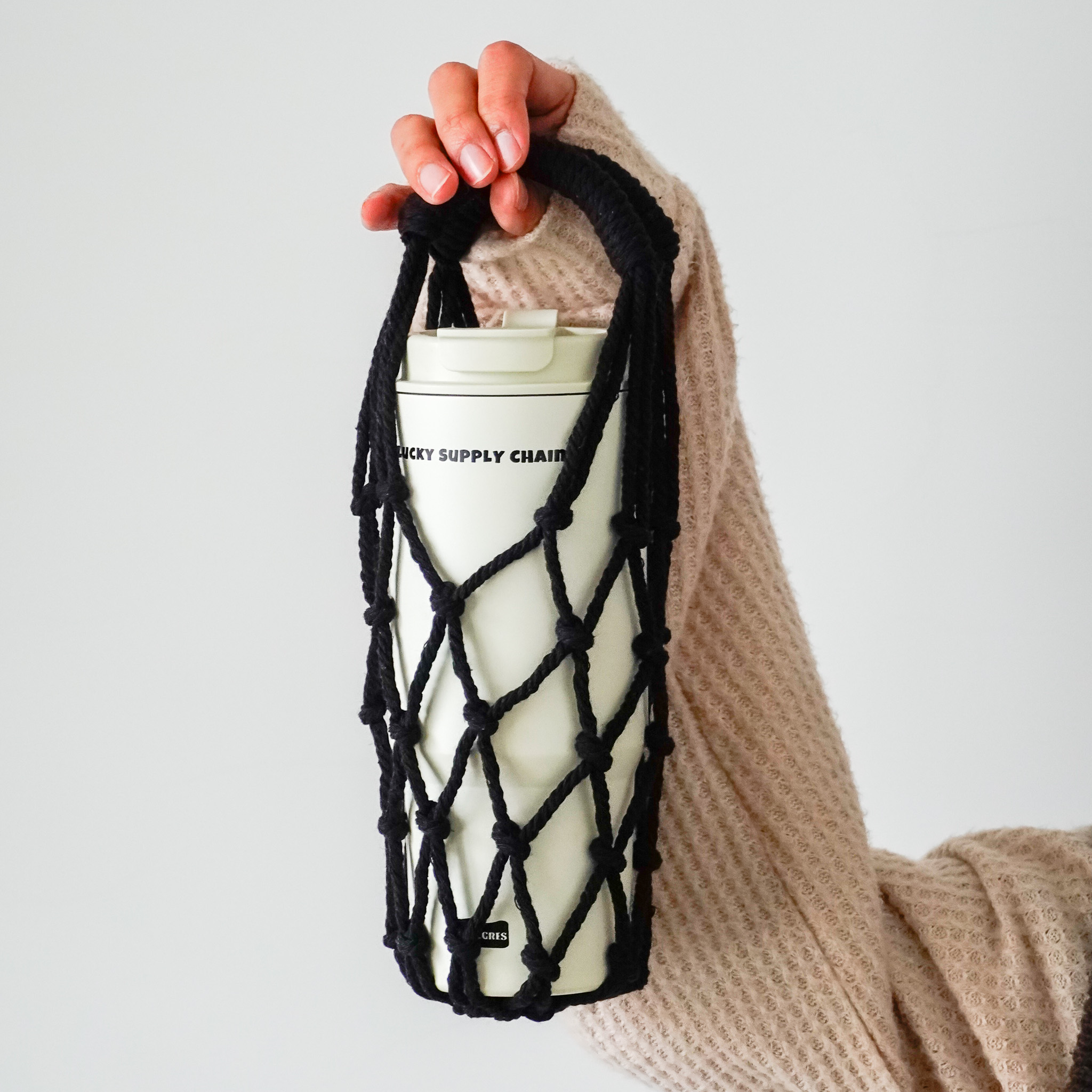 手提編織飲料提袋 三色售