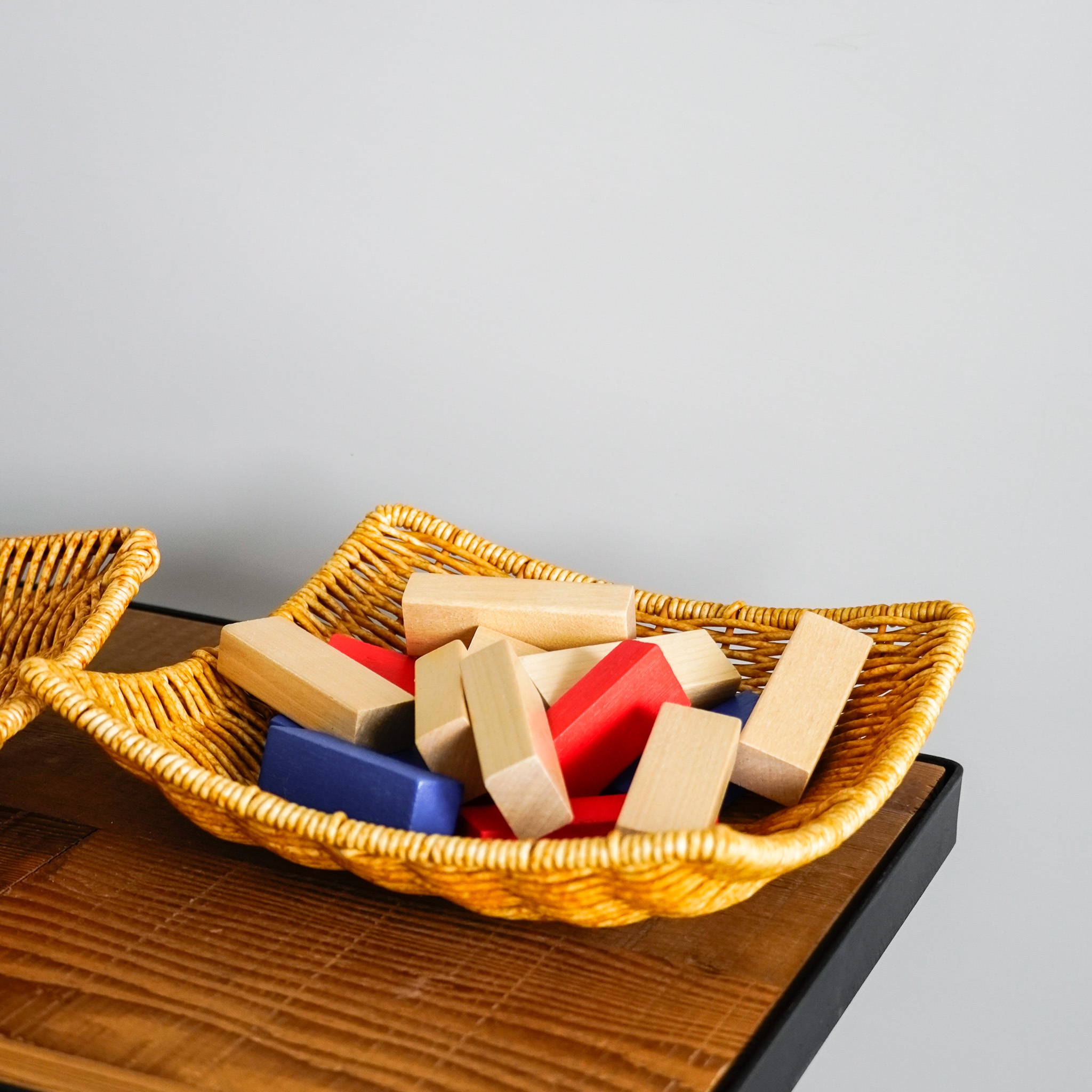 方形編織收納籃 兩款售