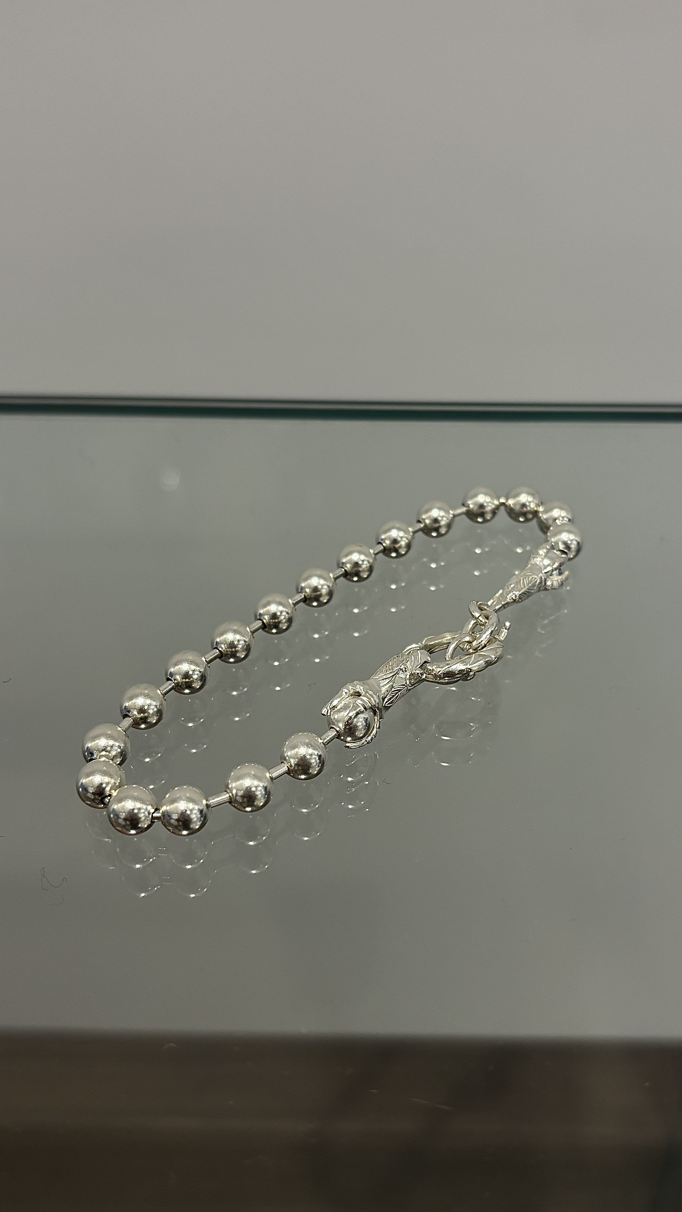 Eagle Face Ball Chain Bracelect