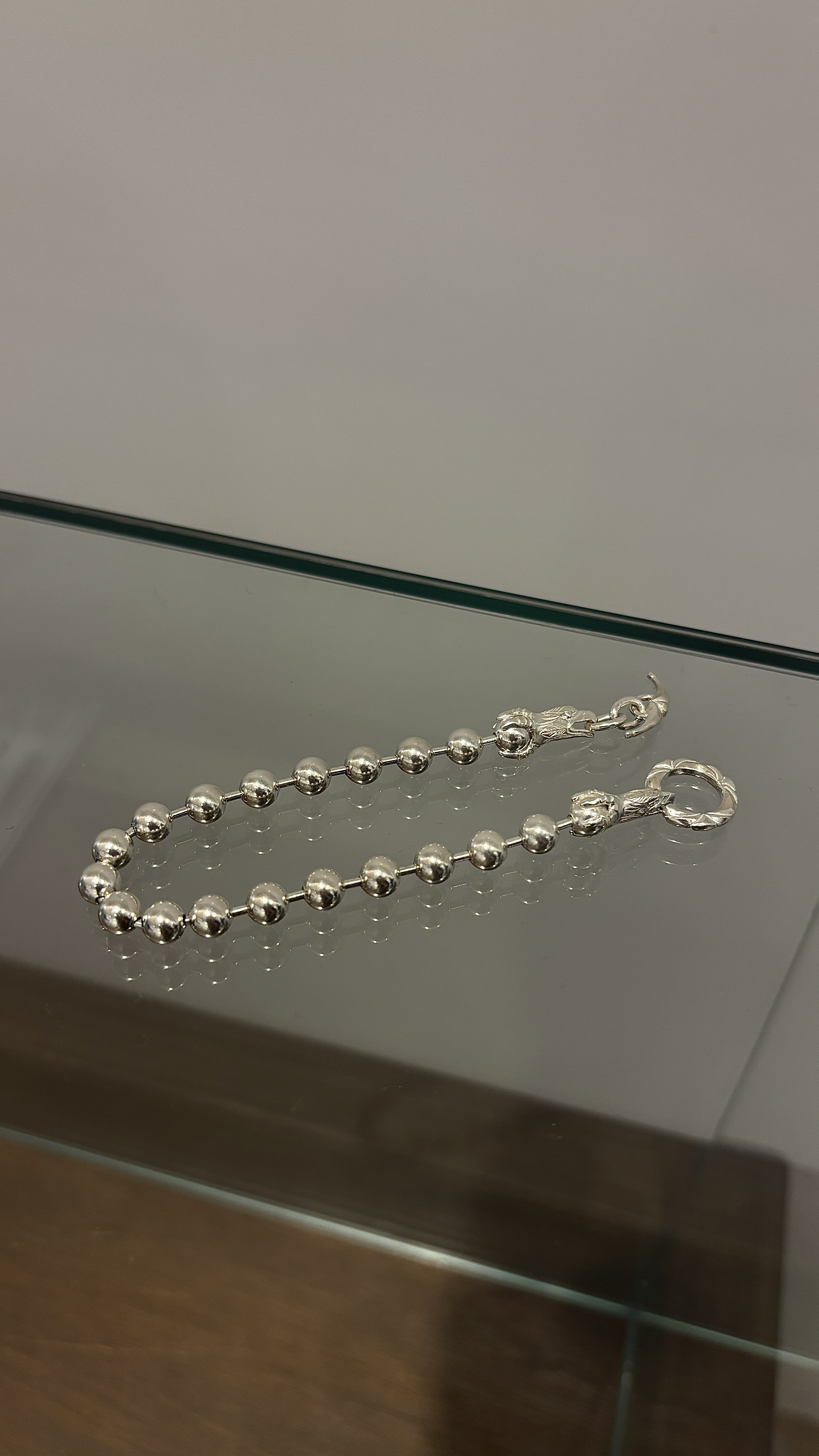 Eagle Face Ball Chain Bracelect