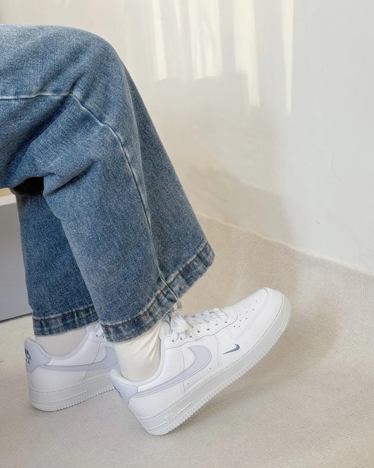 (預訂) Nike Air Force 1 Low - Baby Blue Mini Swoosh