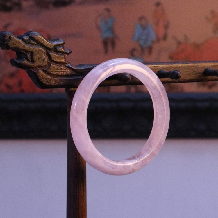 【圈口54～55手鐲】新年包裝❤️紫冰勾紅花櫻花瑪瑙方鐲/收藏級粉紅飄花爆晶櫻花瑪瑙/薰衣草紫水晶