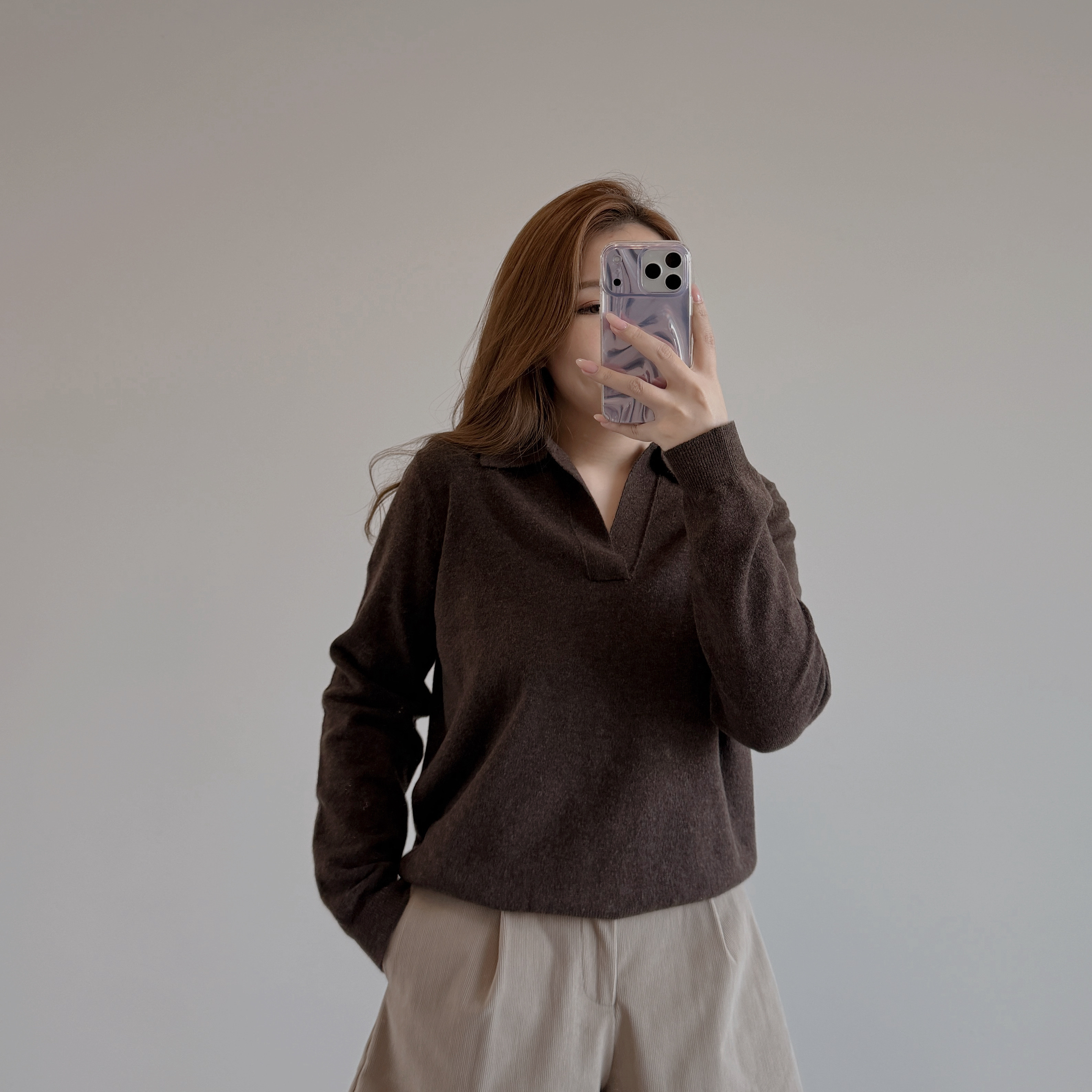 預售 7380 海鷗領羊毛冷衫