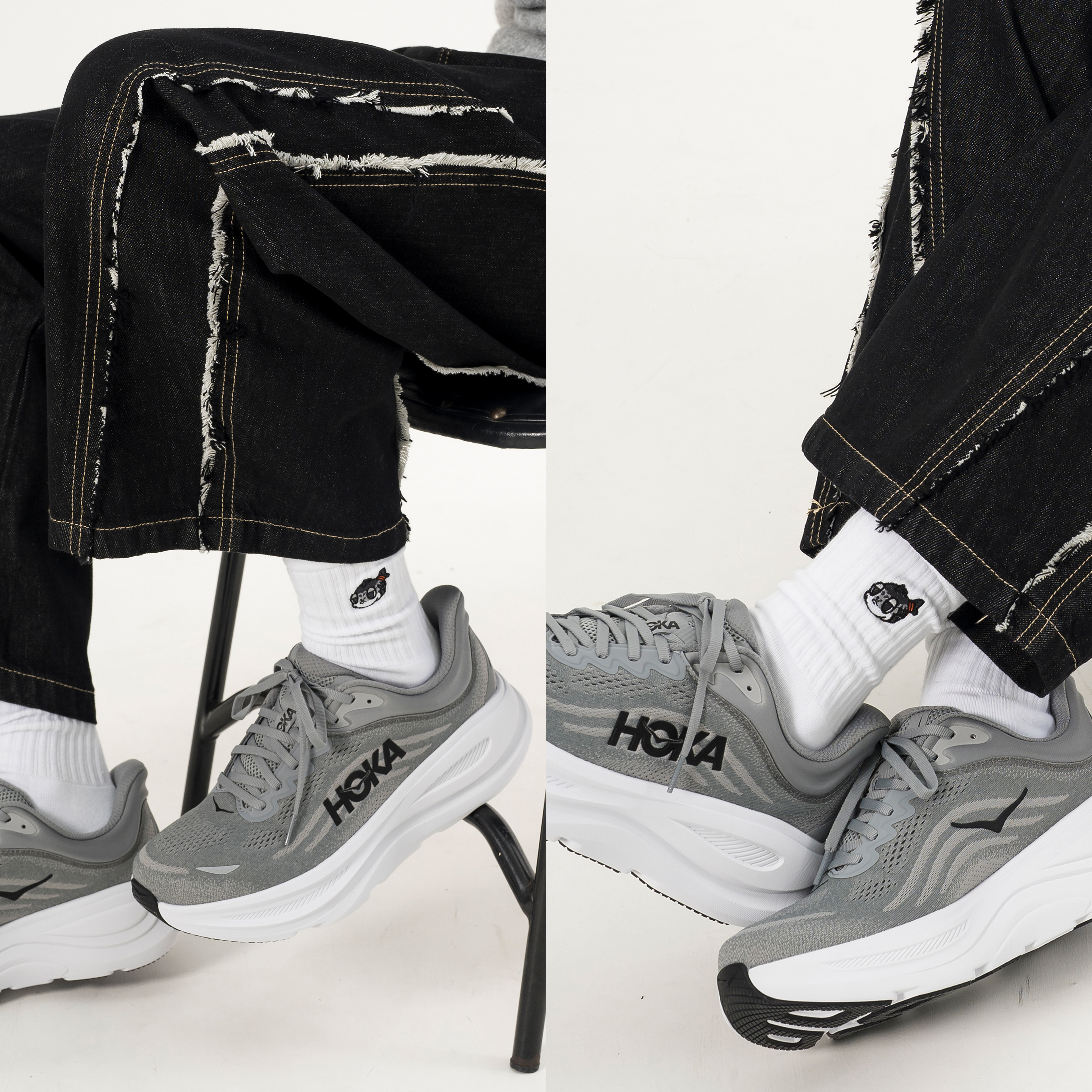 AGILITY SYAKEMARU Ribbed Socks VOL.2 鮭魚丸刺繡 毛巾底長襪 [SC45-SM2]