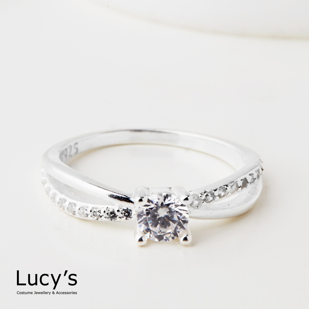 925純銀 璀璨交點 尾戒 (125543/125544/125545)