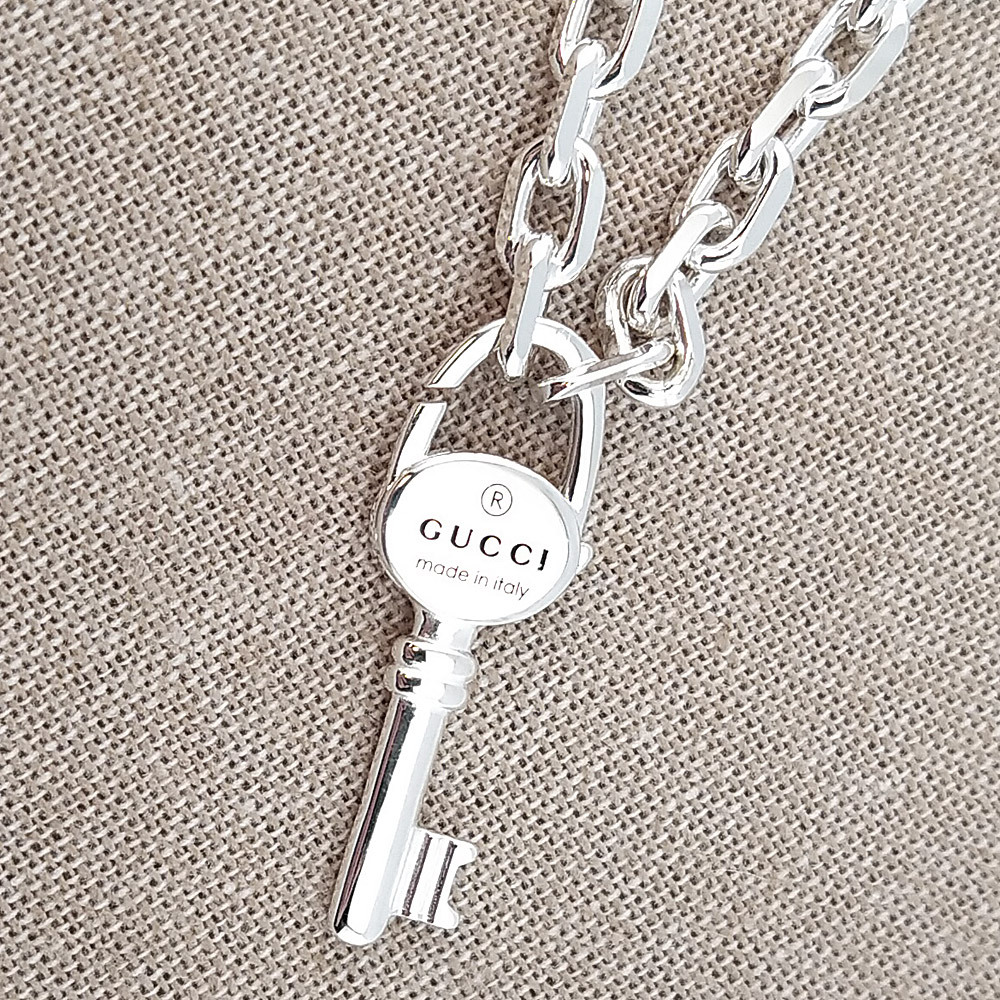 Gucci 925 純銀鑰匙頸鏈