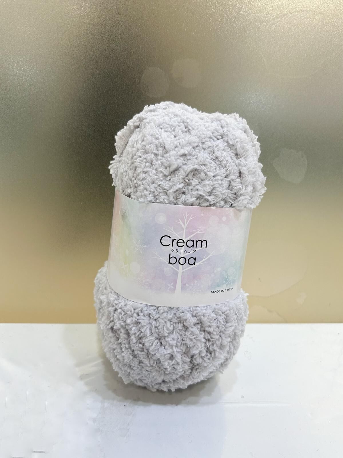 ! New！Cream Boa 毛毛線