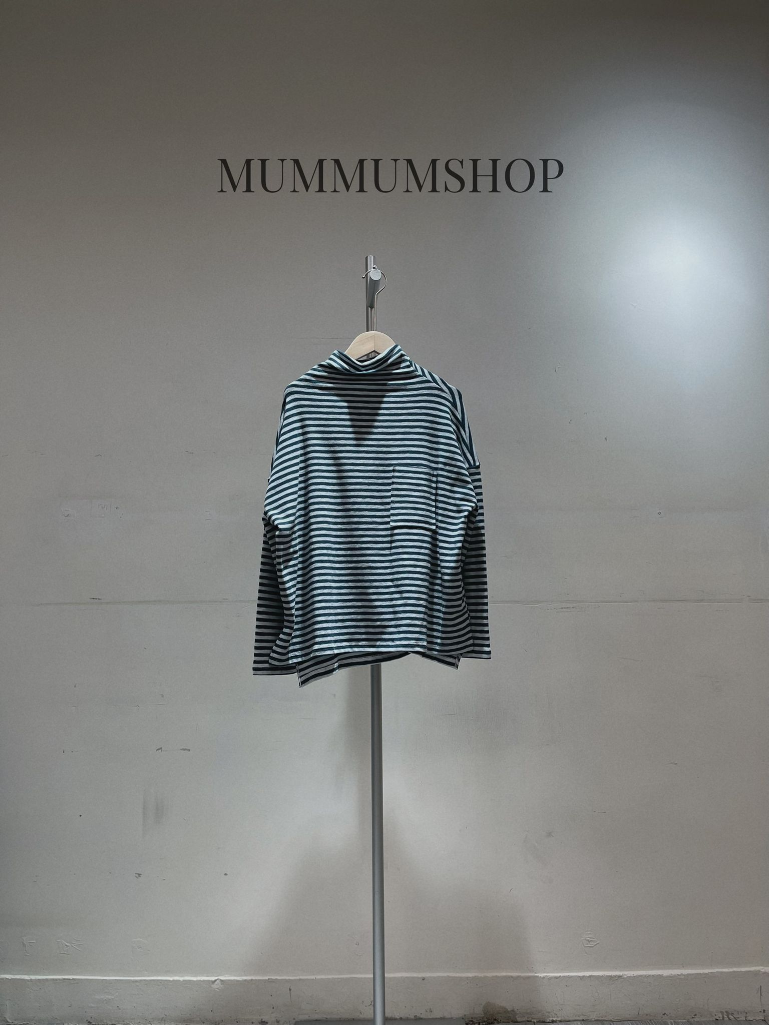 0213121/休閒間條高領長袖/48/48/24-25