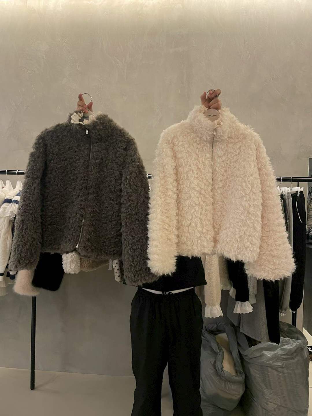 MP5410 熊啤啤毛毛拉鏈企領外套 *特價* (優惠碼同充值購物金不適用)