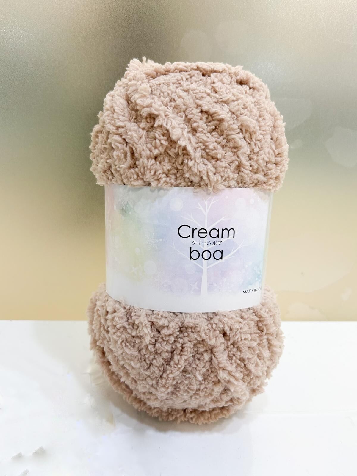 ! New！Cream Boa 毛毛線