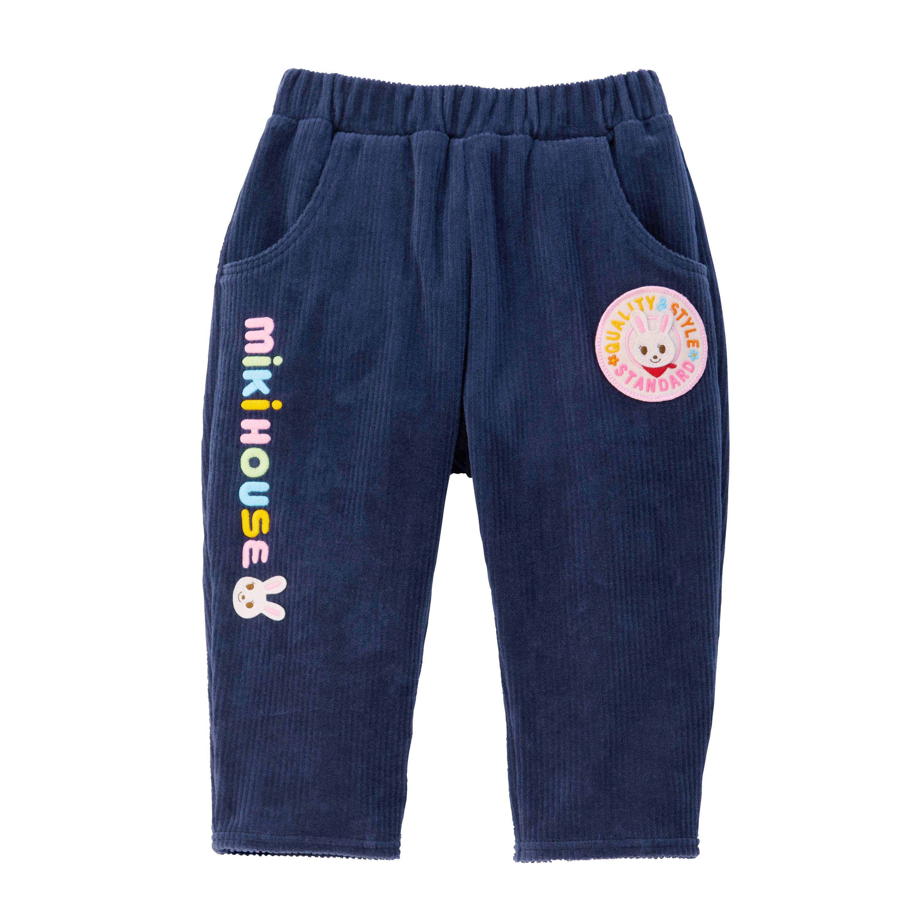 舞颯兔MIKI HOUSE 標誌燈籠芯長褲-海軍藍