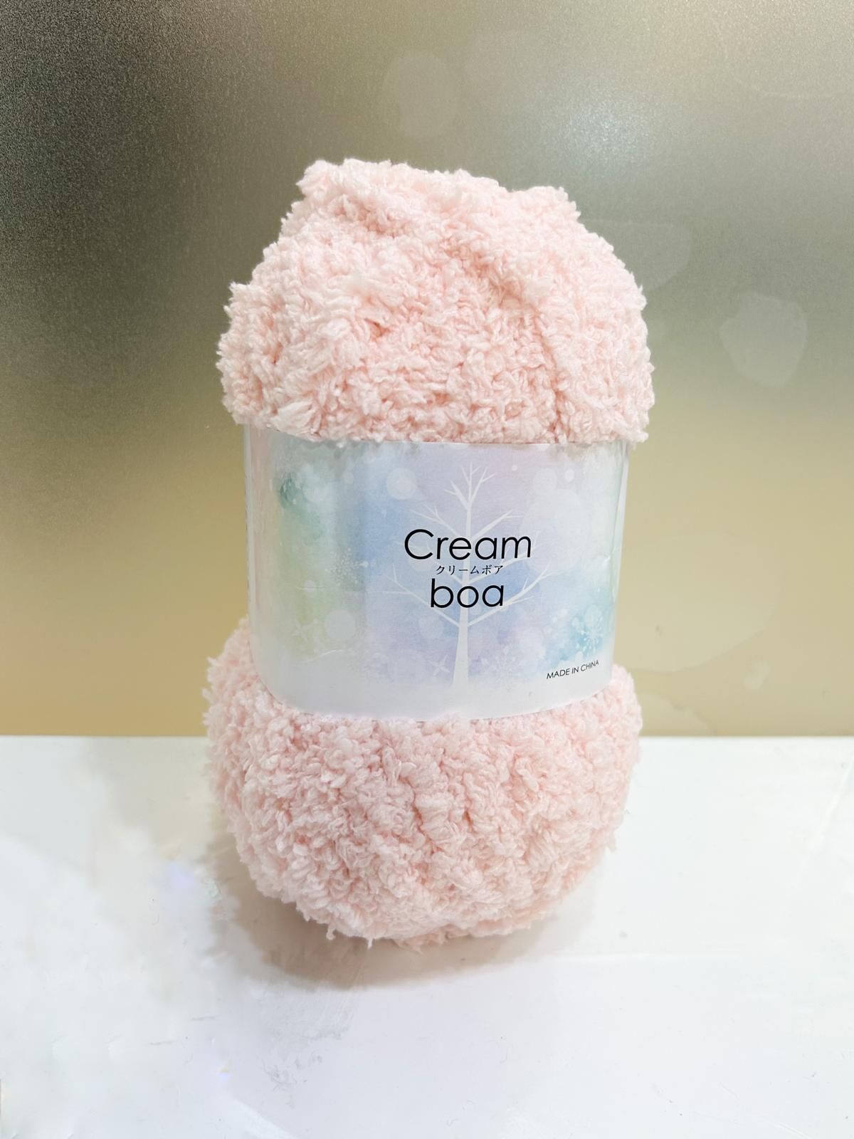 ! New！Cream Boa 毛毛線