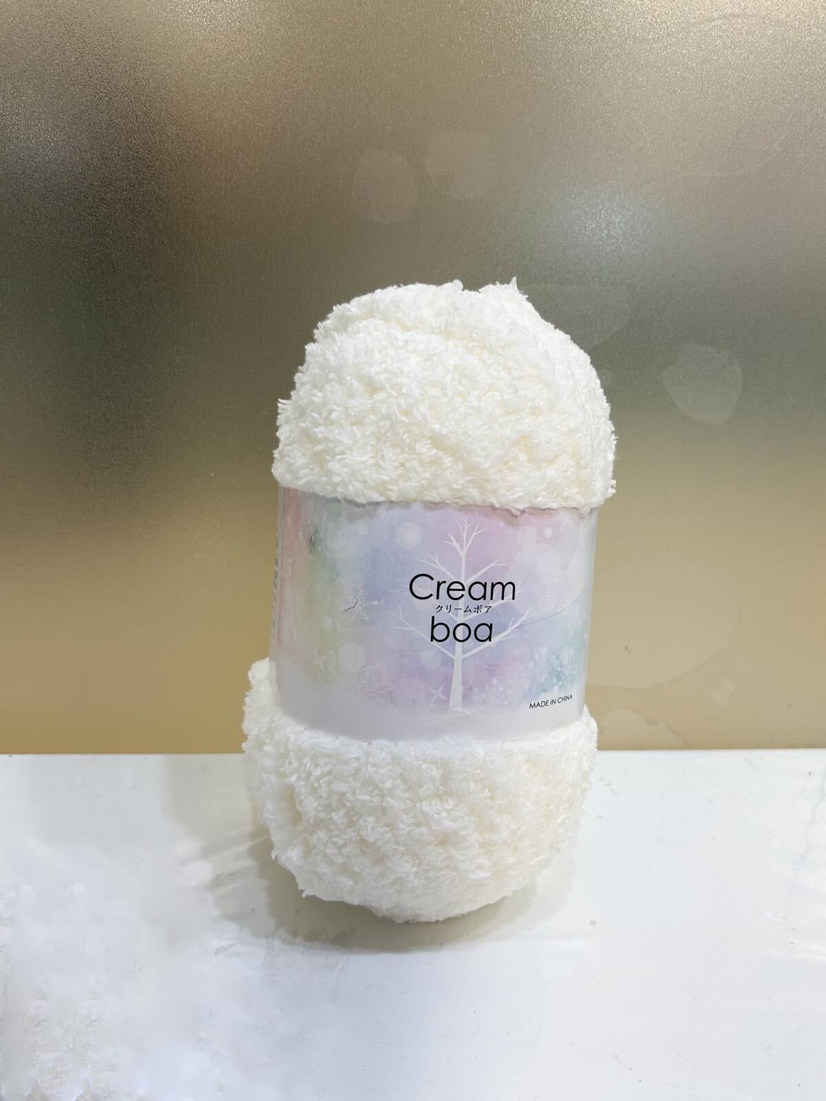 ! New！Cream Boa 毛毛線