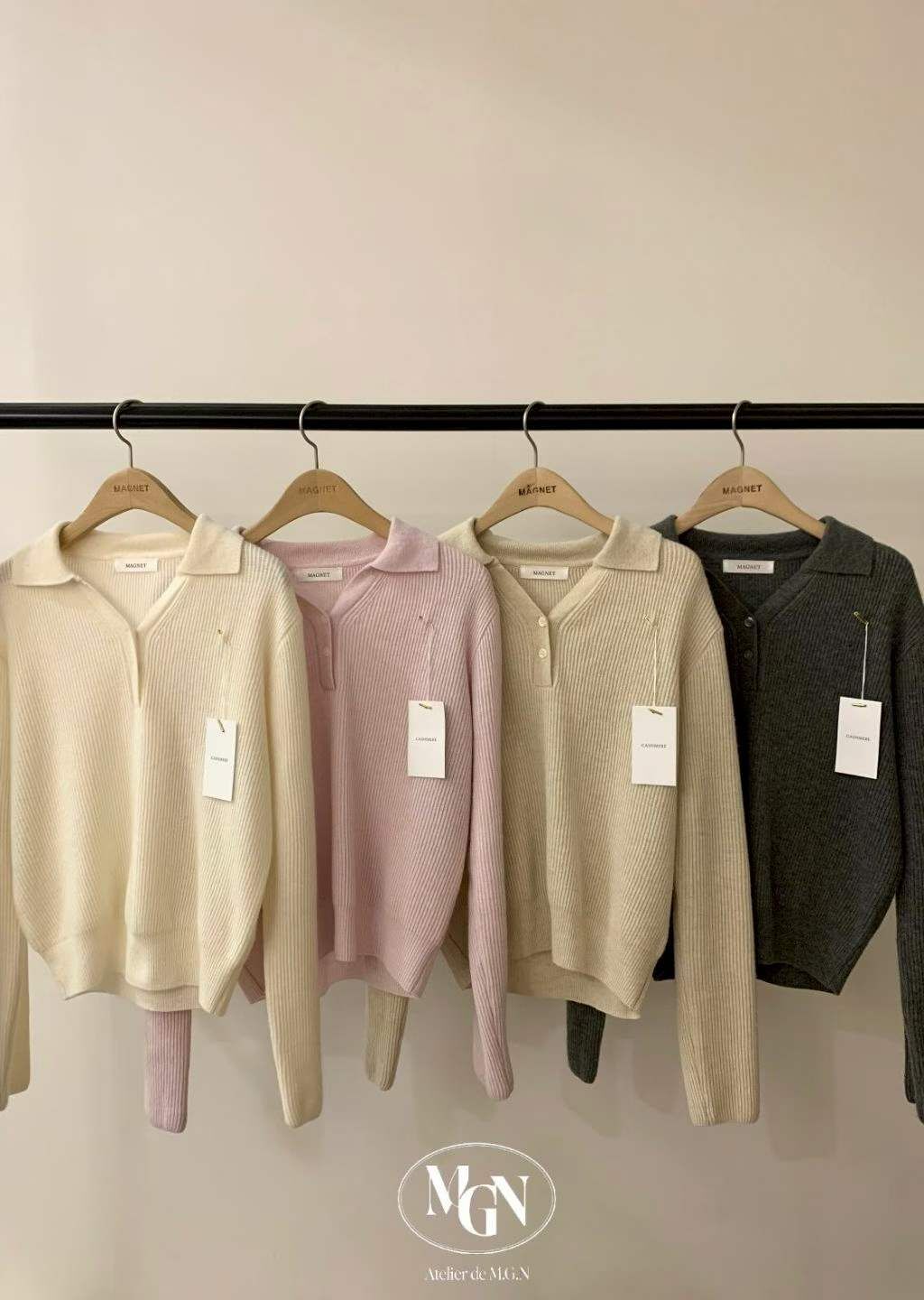 MN5403 反領坑紋針織衫 *特價* (優惠碼同充值購物金不適用)