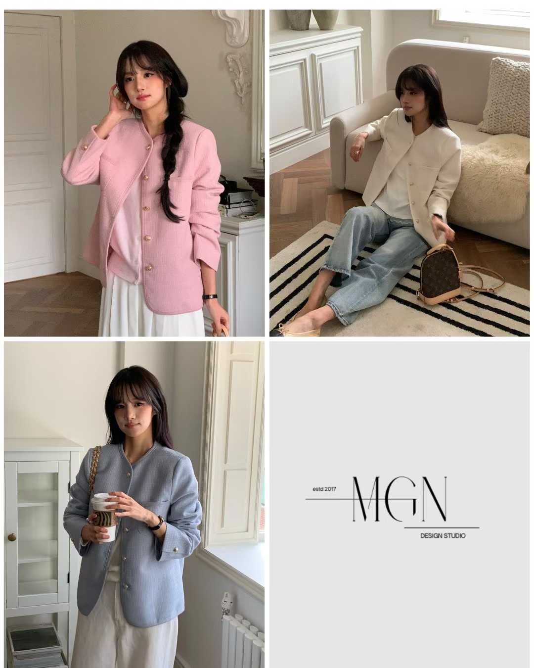 MN5405 隨興小香寬鬆外套 *特價* (優惠碼同充值購物金不適用)