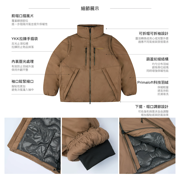 【HORSEFEATHERS】HERMON 中性超潑水科技羽絨外套-SEEK系列_INTRO