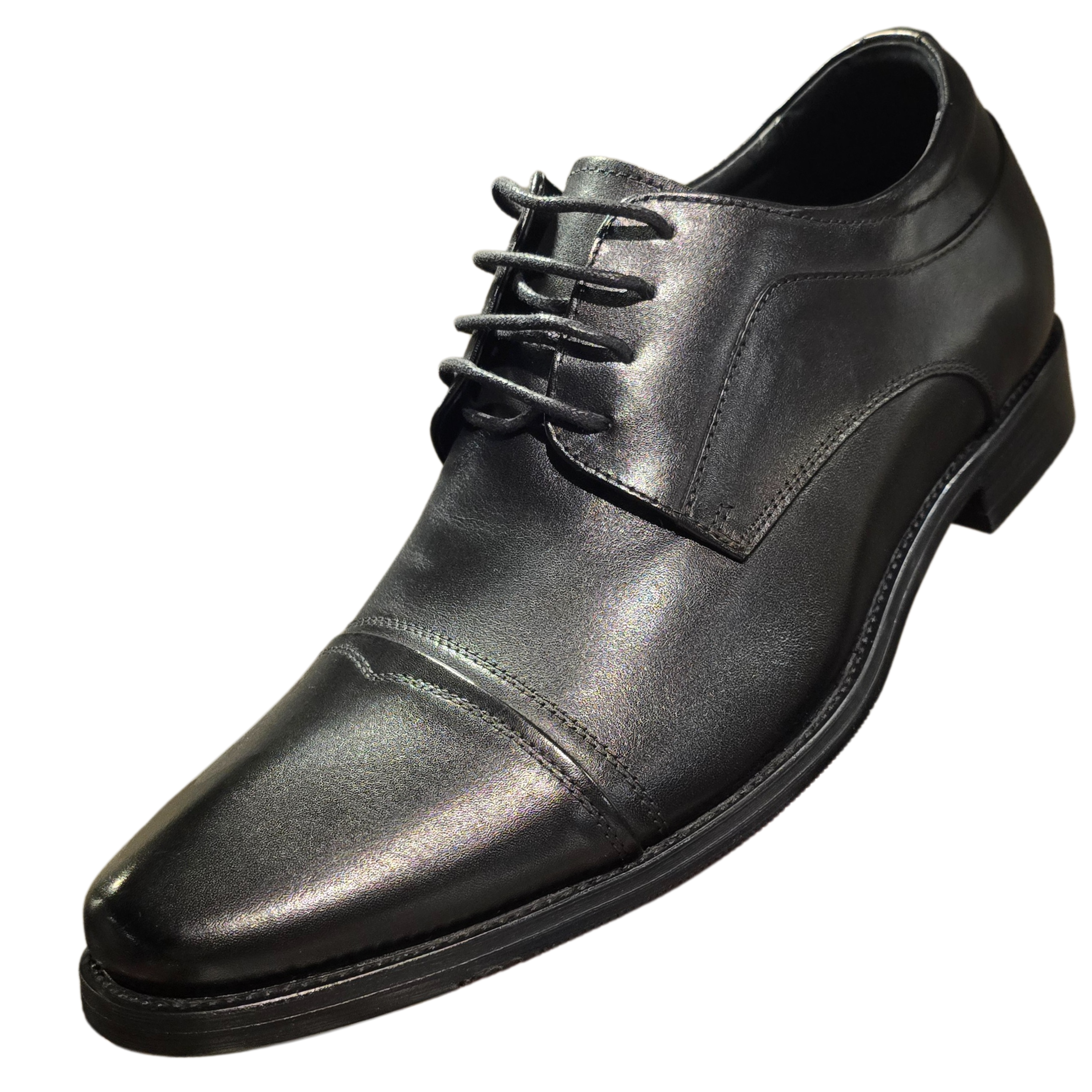 Revic 男裝皮鞋｜ EH-04 ｜黑色內增高皮鞋